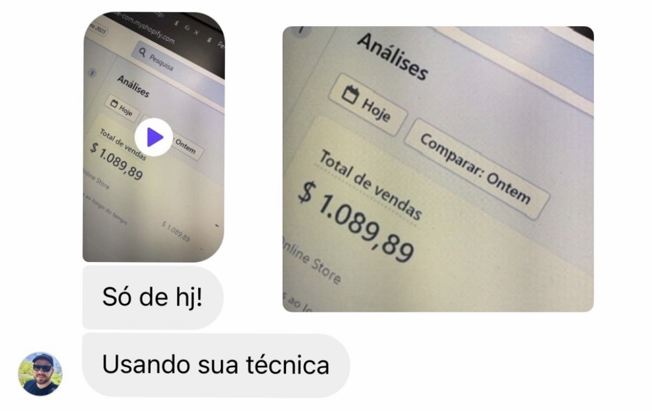 Resultado real de venda 1
