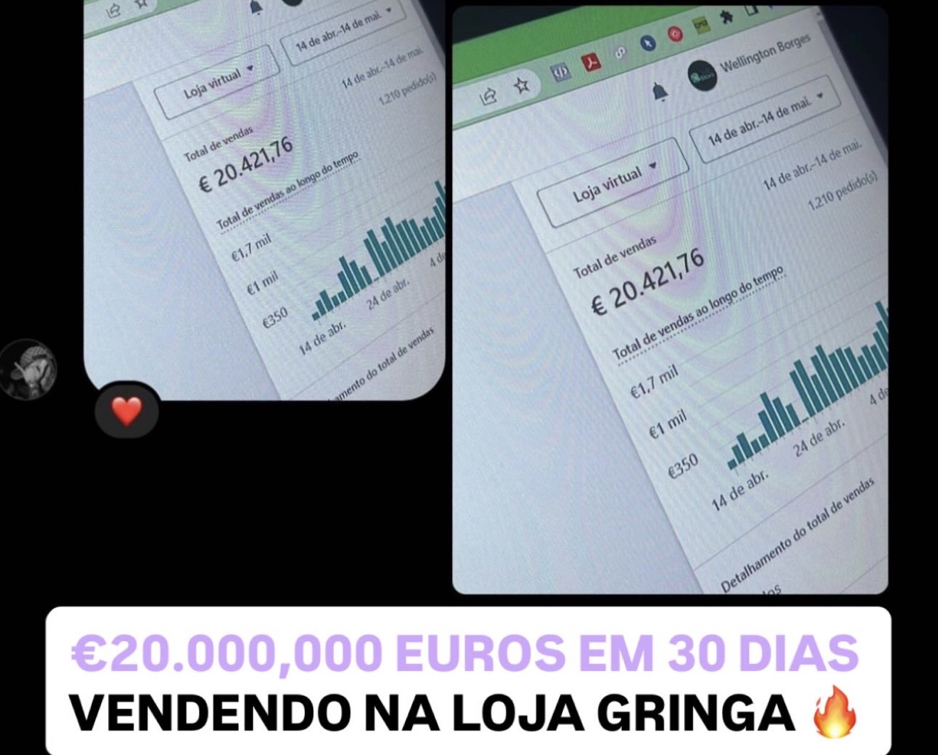 Resultado real de venda 7
