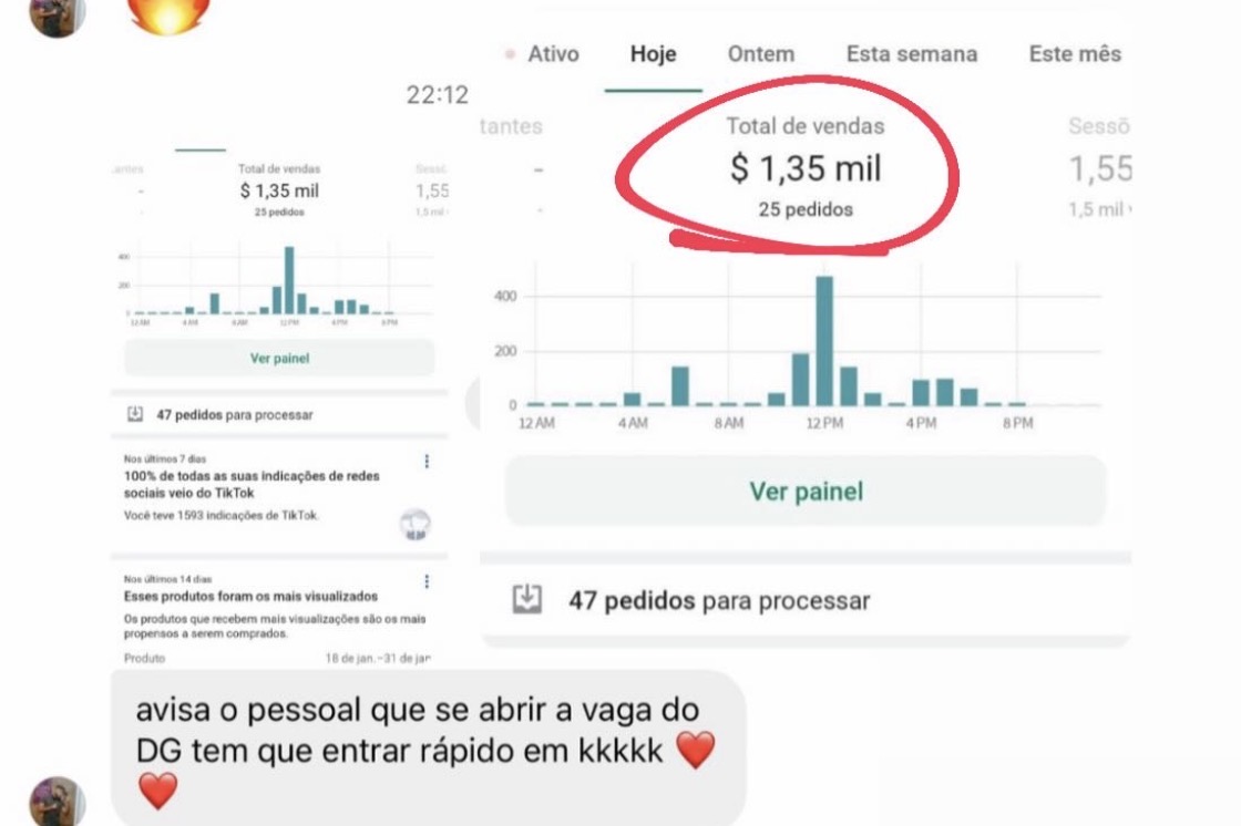Resultado real de venda 4